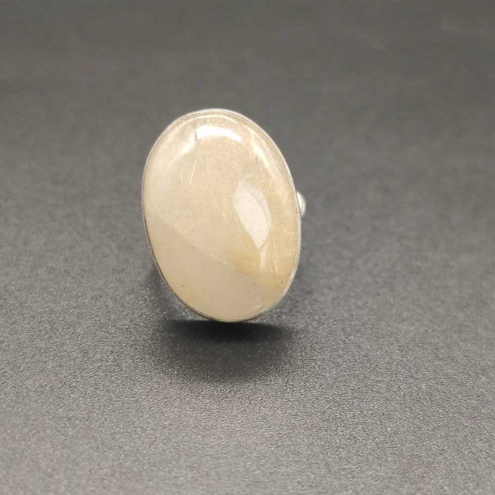 Moon Stone Silver Ring 🌕 - Picture 6 of 7